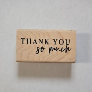 Wooden Thank You So Much Stamp - Stampabilities 2020